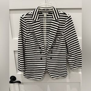 White House Black Market Striped Blazer Size 10
